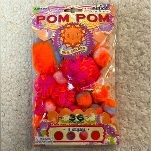 eeBoo Craft Sun Colors Pom-Pom Assortment